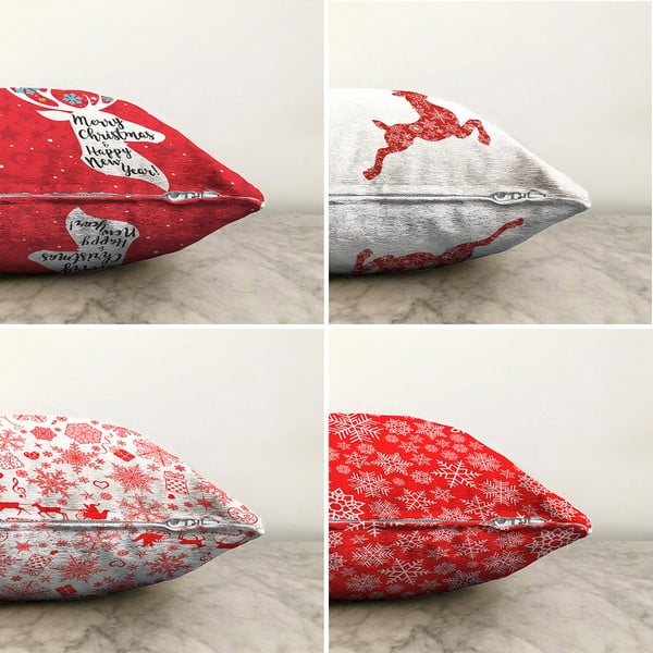 4 jõulupõdra padjakoti komplekt, 55 x 55 cm - Minimalist Cushion Covers-image-1