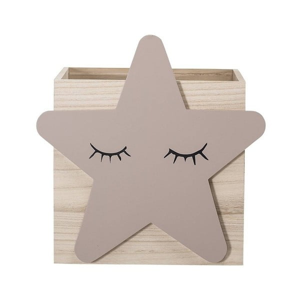 Dětský dřevěný úložný box Bloomingville Star