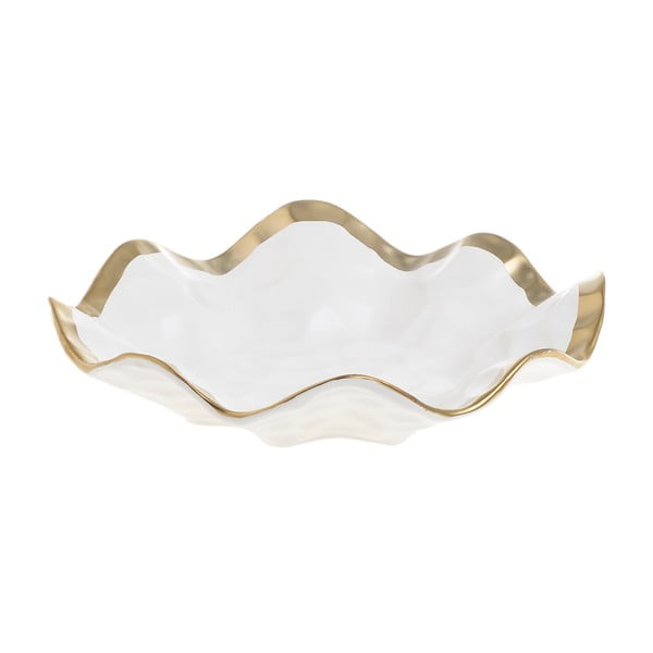 Bílá porcelánová servírovací miska InArt Softy, ⌀ 19,5 cm