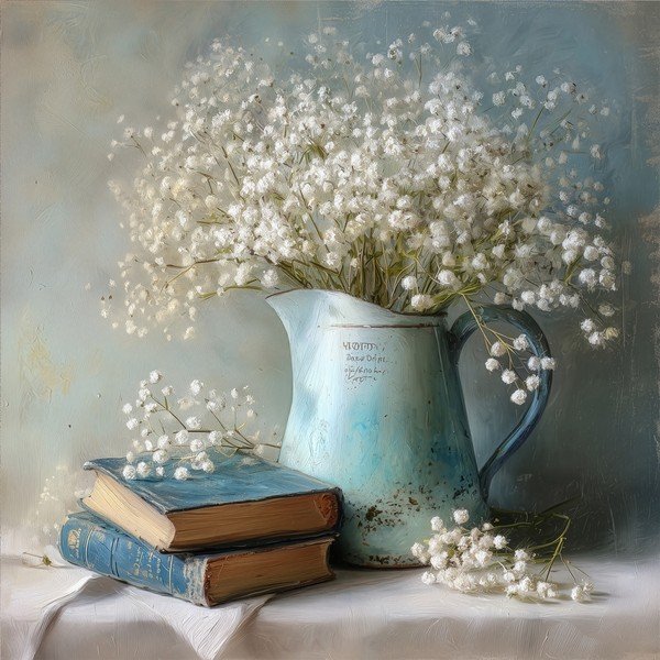 Trükitud pilt lõuendil 32x32 cm Gypsophila - Styler