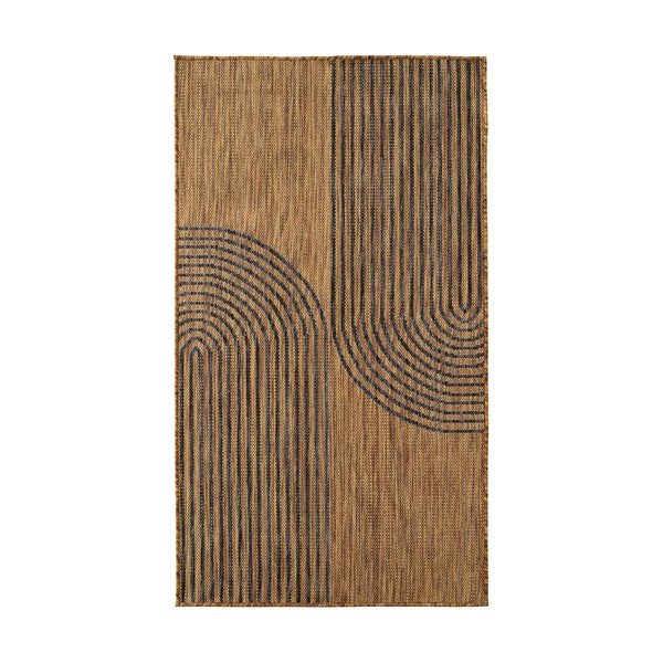 Must/pruun sise- ja õuevaip 80x150 cm Mira 1453 - Ayyildiz Carpets