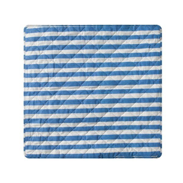 Modro-bílý pruhovaný prošívaný přehoz přes postel Stripes, 160 x 230 cm-image-2