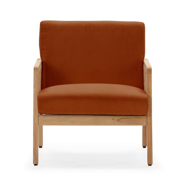 Tellisevärvi kootud velvetist tugitool Debra - Marckeric-image-2