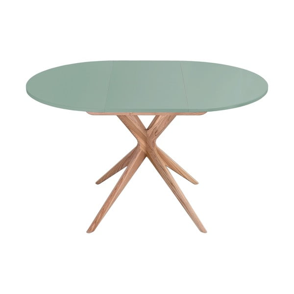 Ümmargune pikendatav söögilaud lisaplaadiga ø 90 cm Jubi – Ragaba-image-1