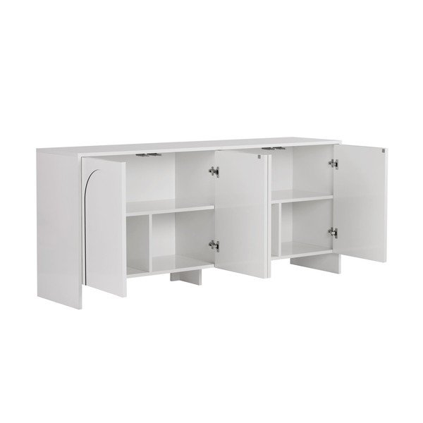 Valge kummut 180x80x45 cm Arlen  - Kalune Design-image-4