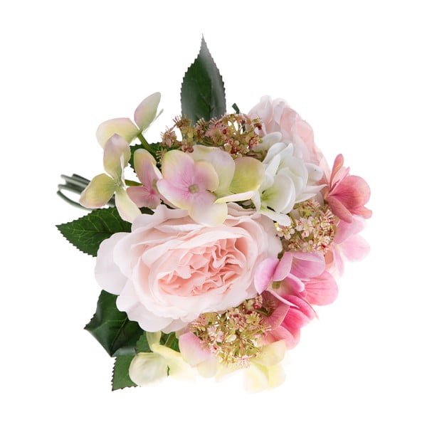 Umělá dekorativní kytice hortenzií a růži Dakls Pulio