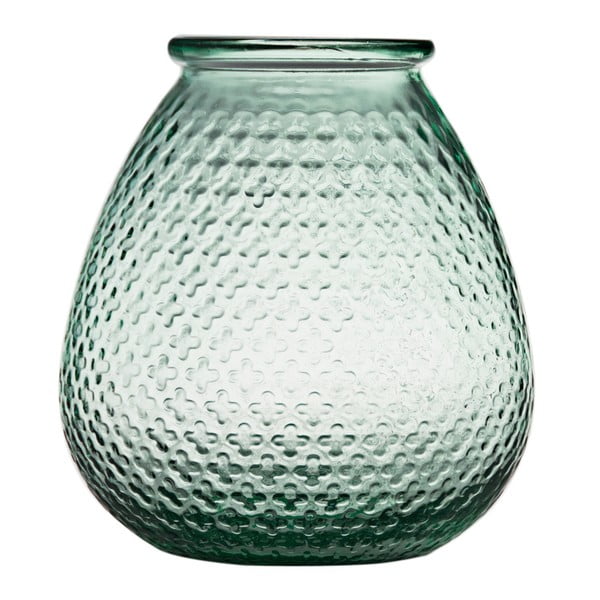 Skleněná váza z recyklovaného skla Ego Dekor Hurricane, výška 27 cm