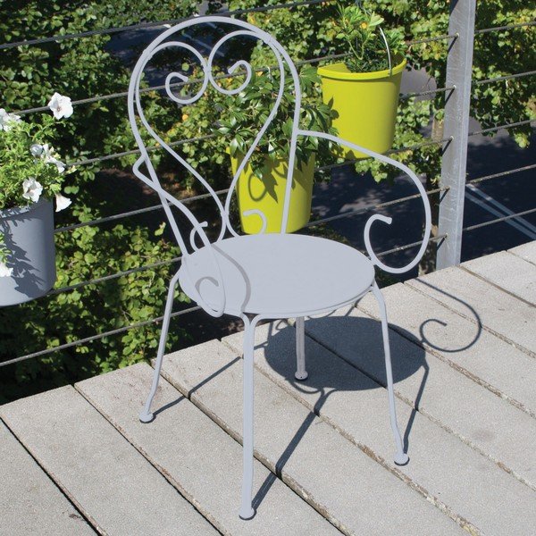 Šedá židle na balkón Esschert Design Nature-image-1