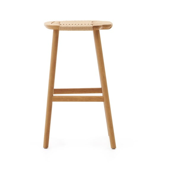 Tammepuust baaritool (istme kõrgus 65 cm) Enit - Kave Home-image-4