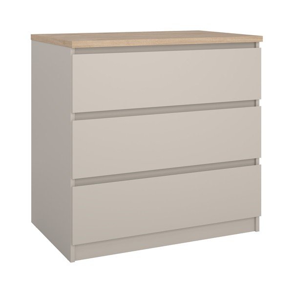 Kreemikas kummut 77x76x50 cm Naia - Tvilum