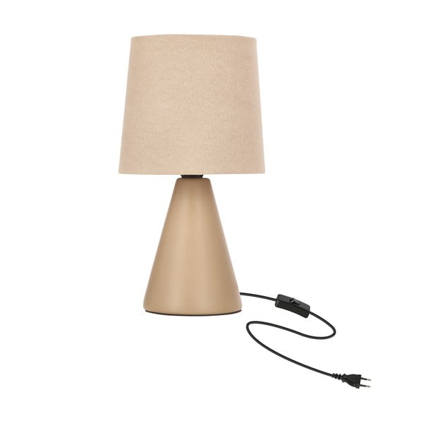 Beež lauavalgusti tekstiilist varjuga (kõrgus 24,5 cm) Satti - Candellux Lighting-image-3