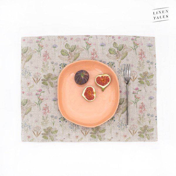 Riidest lauamatt ø 45 cm - Linen Tales-image-1