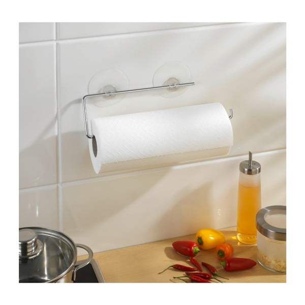 Hõbedane majapidamispaberi hoidja isekleepuv roostevaba teras – Wenko-image-1