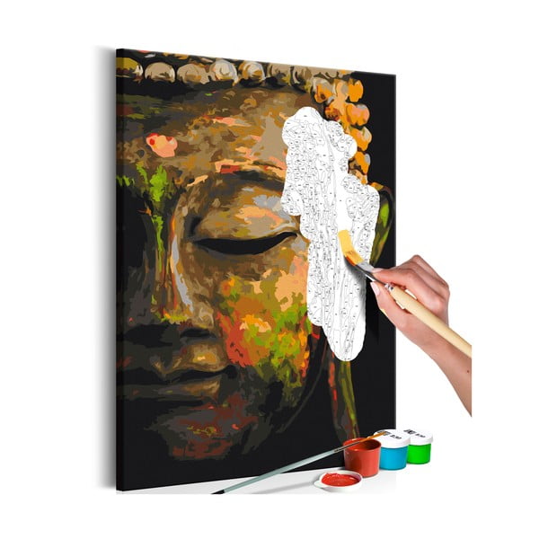 DIY set na tvorbu vlastního obrazu na plátně Artgeist Buddha in the Shade, 60 x 40 cm