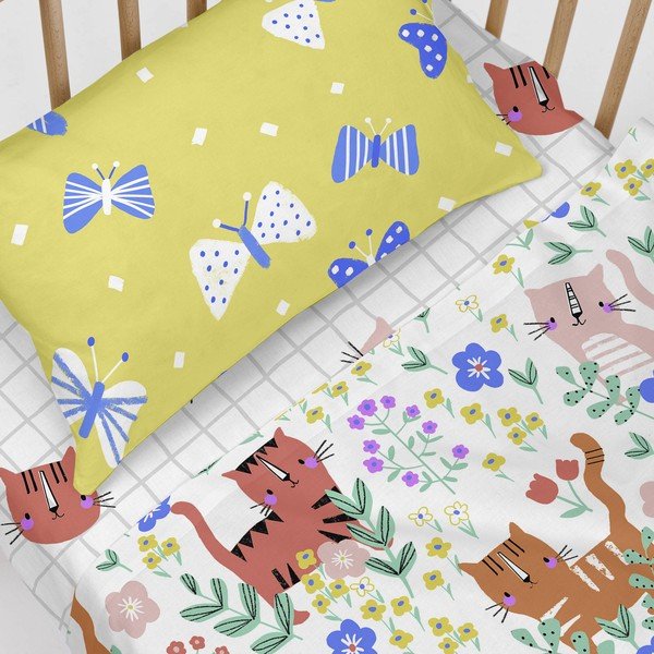 Beebi puuvillane lina, 70 x 140 cm Meow - Moshi Moshi-image-4