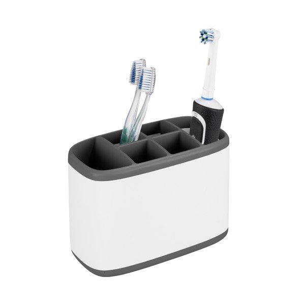 Valge plastikust vannitoa korraldaja kosmeetika jaoks - Wenko-image-1