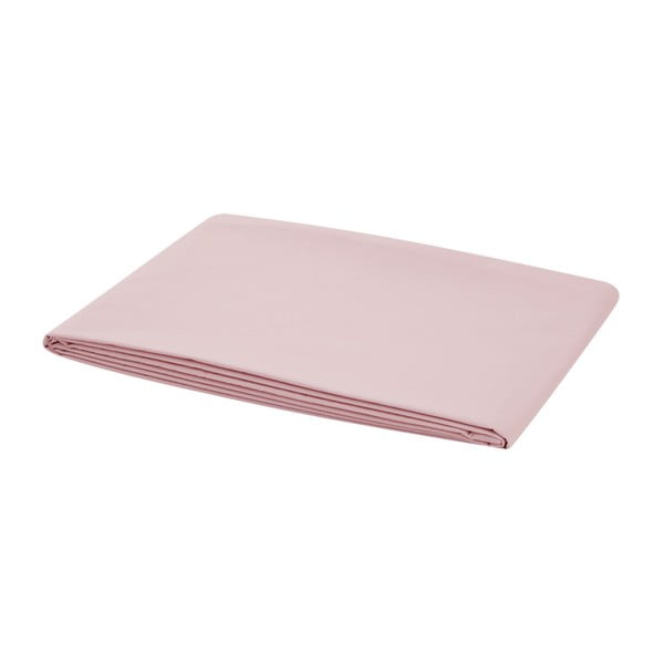Světle růžové elastické prostěradlo na jednolůžko Bella Maison Basic, 100 x 200 cm
