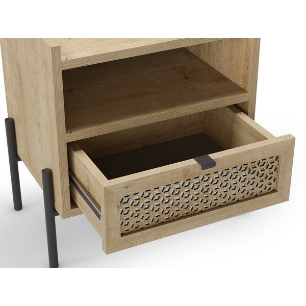 Tammedekooriga öökapp koos  riiulitega Inca - Marckeric-image-3