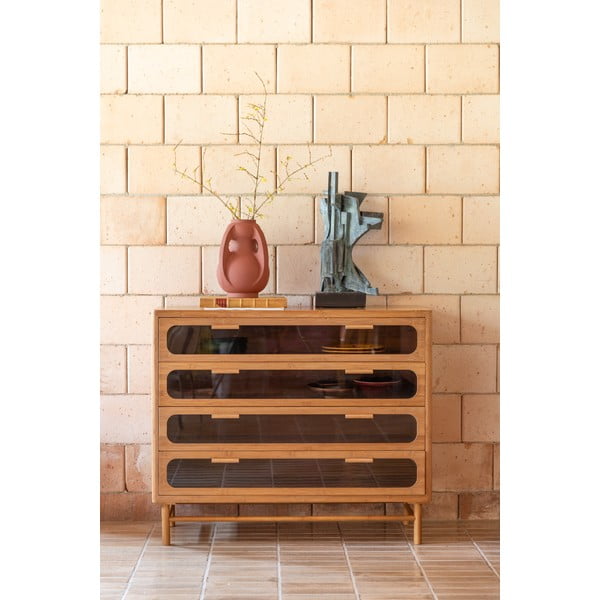 Bambusest kummut 105x88x38 cm Caroun - Dutchbone-image-1