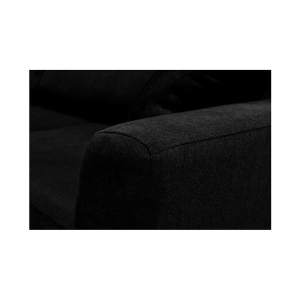 Černá rozkládací pohovka pro tři Cosmopolitan design Barcelona-image-4