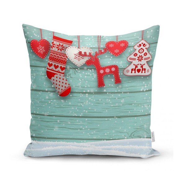 Komplekt 4 jõulupadjakatet ja lauajooksja Winter Wonderland - Minimalist Cushion Covers-image-2