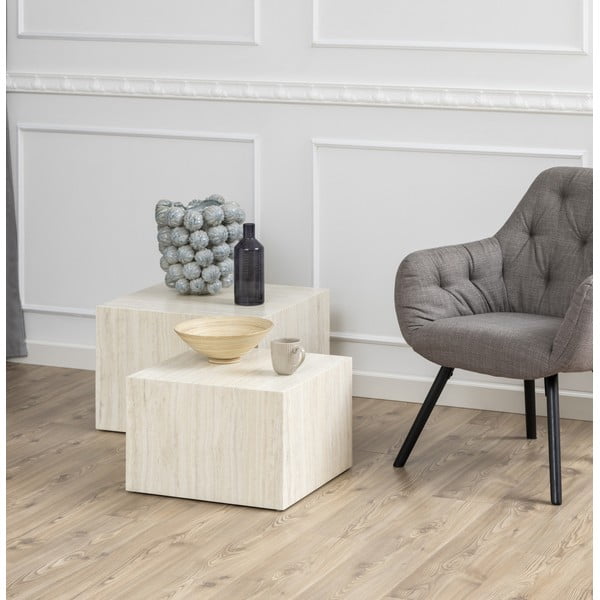 2 kohvilauda komplektis 58x58 cm Dice - Actona-image-1