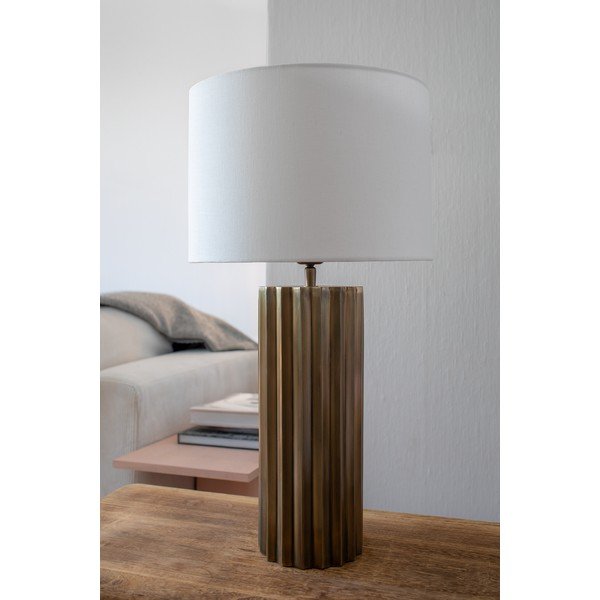 Pronksivärvi laualamp tekstiilvarjuga (kõrgus 60 cm) Hashira - Markslöjd-image-1