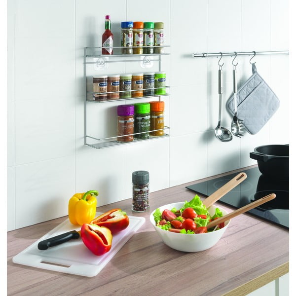 Seinale paigaldatav kolmeastmeline vürtsiriiul - Metaltex-image-4