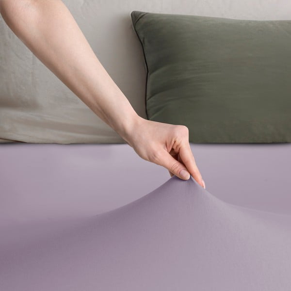 Lavendlivärvi trikotaažist kummiga lina 200x200cm Amber – Restilo-image-2