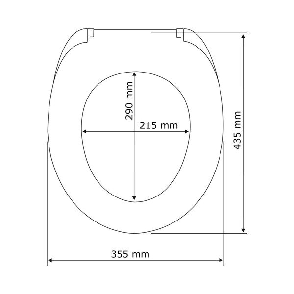 Valge lihtsasti sulguv WC-iste , 44 x 37 cm Santana - Wenko-image-4