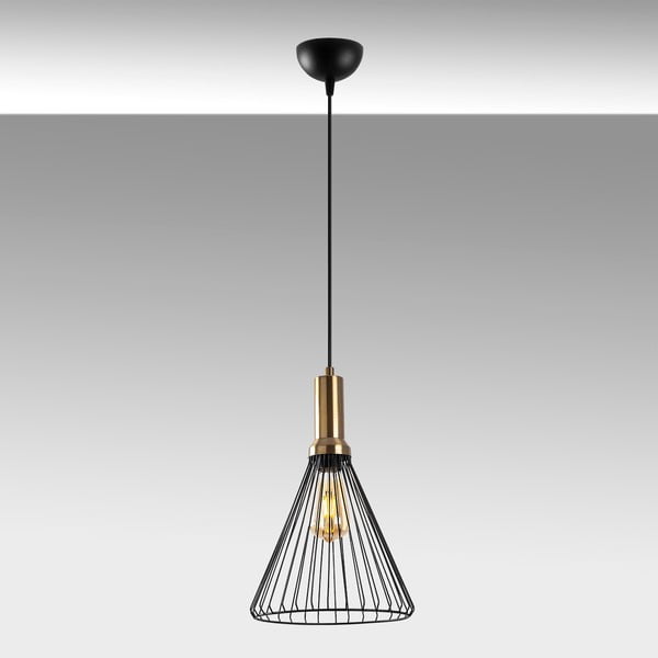 Must rippvalgusti metallist varjuga ø 24 cm Dear - Opviq lights-image-3