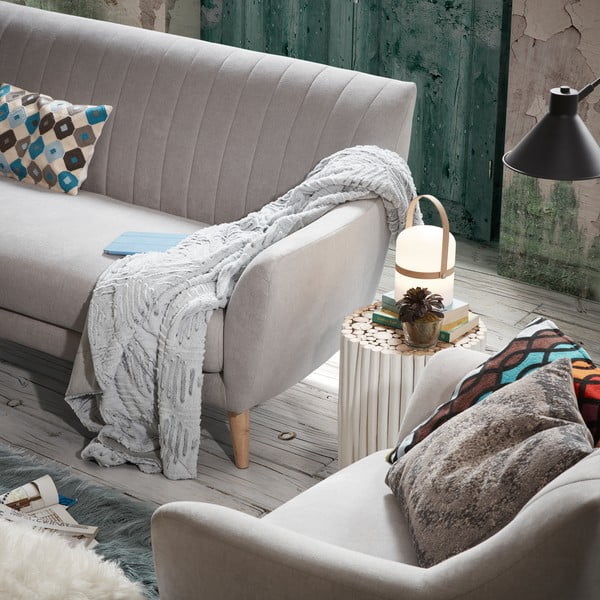 Valge teakist kohvilaud , ⌀ 35 cm Filippo - Kave Home-image-1