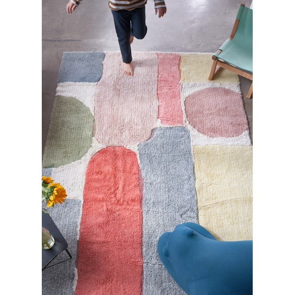 Pestav käsitsi kootud villane laste vaip 170x240 cm Abstract - Lorena Canals-image-3