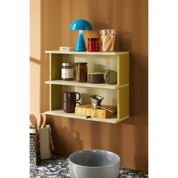 Kollane-hall riiul 50 cm Pep - Hübsch-image-2