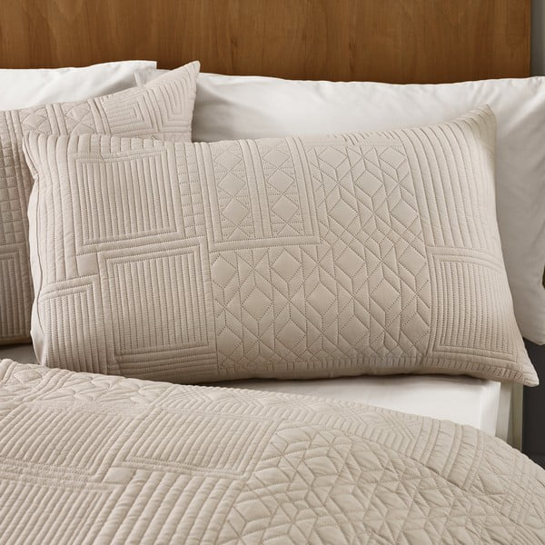 Beež voodipesu üheinimesevoodile 135x200 cm Folkstone Geo - Catherine Lansfield-image-2