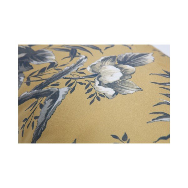 Hořčicově hnědý polštář s motivem květin BePureHome Vogue, 40 x 60 cm-image-1