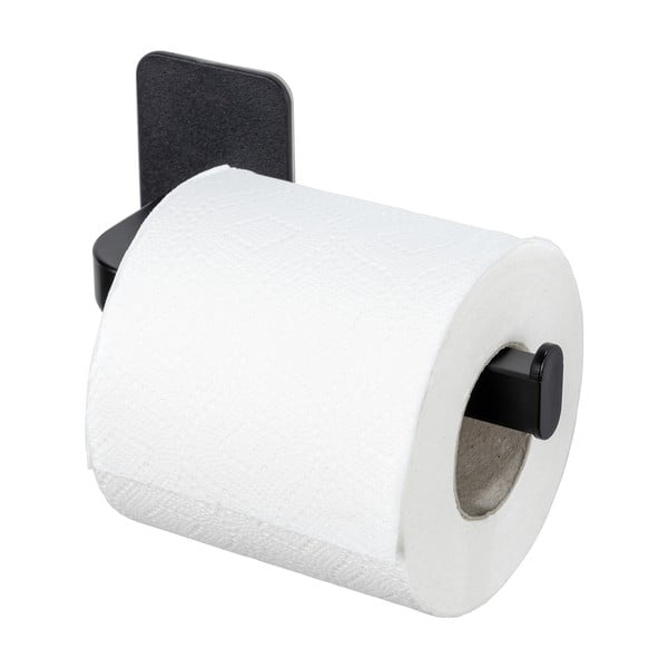 Must plastikust tualettpaberi hoidik (ilma puurimiseta) Parma - Allstar