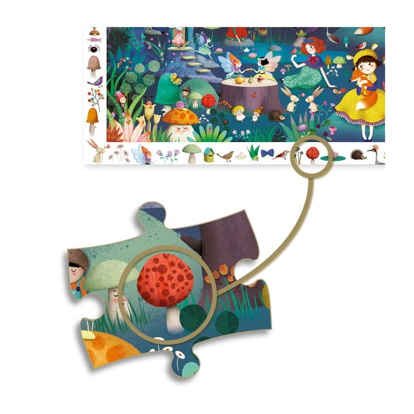 Tähelepanu muinasjutumetsade laste puzzle - Djeco-image-2