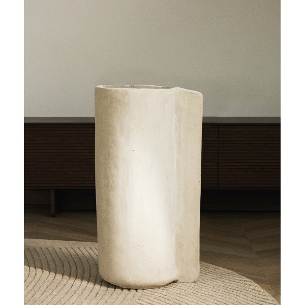 Kreemikas kõrge papjeemašee vaas (kõrgus 67 cm) Mireni - Kave Home-image-1