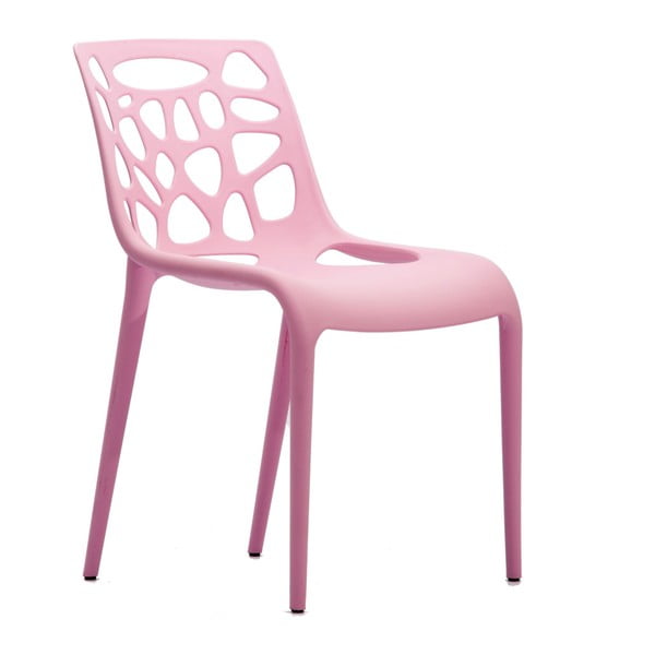 Růžová zahradní židle RGE