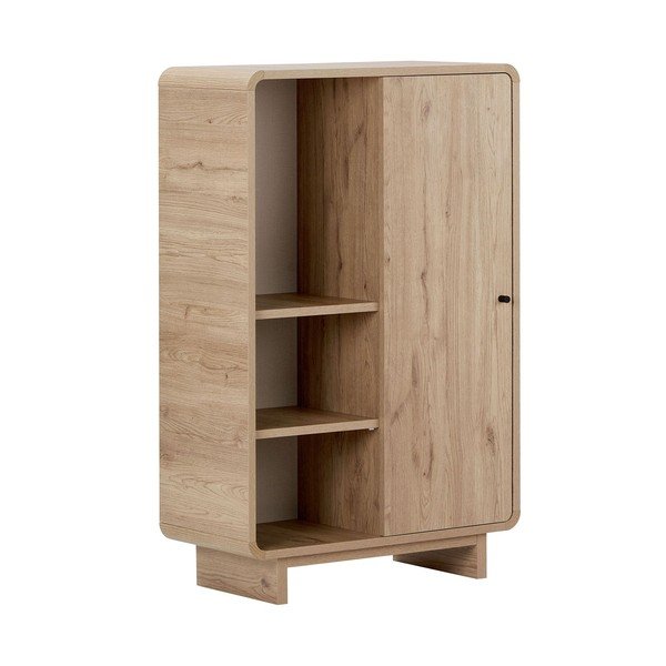 Tammepuust heledas naturaalses värvitoonis kapp 70x110x34 cm Torina - Nordure