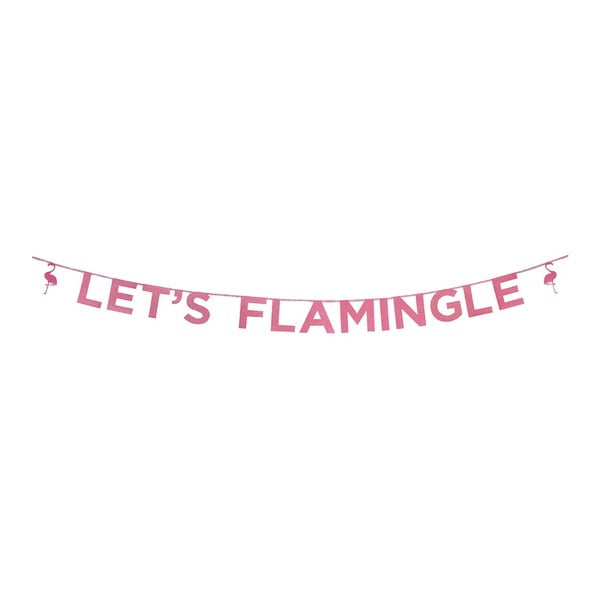 Girlanda s nápisem Talking Tables Flamingo