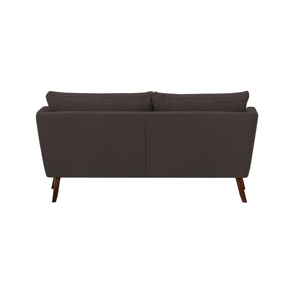 Hnědá třímístná pohovka Mazzini Sofas Elena, s lenoškou na levém rohu-image-4
