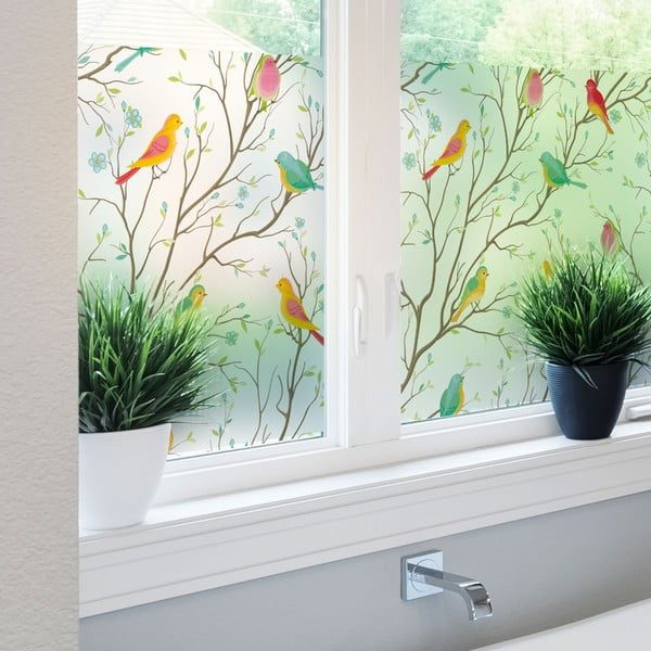 Aknakleebis 200x40 cm Birds in the Forest - Ambiance-image-1