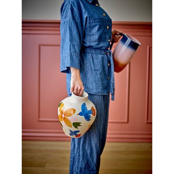 Käsitsi maalitud kivikeraamiline vaas (kõrgus 27 cm) Maricala - Bloomingville-image-3