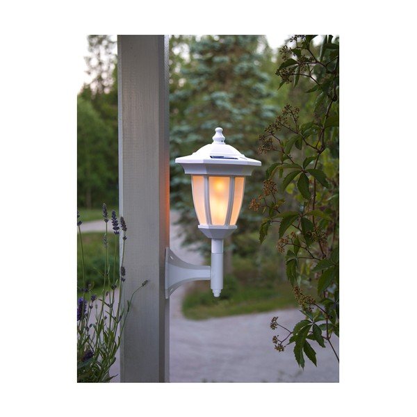 Valge päikesepaneeliga LED-valgusti välitingimustes Flame - Star Trading-image-2