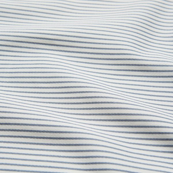 Helesinine orgaanilisest puuvillast laste voodipesu 140x200 cm Classic Stripes Blue - Cam Cam Copenhagen-image-1