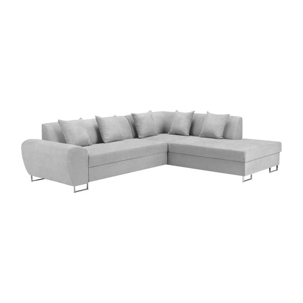 Šedá rohová rozkládací pohovka s úložným prostorem Kooko Home XL Right Corner Sofa Piano-image-2