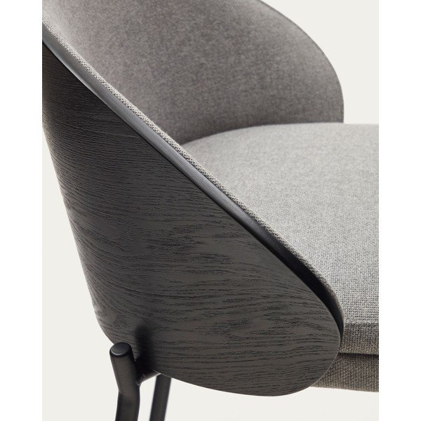 Must-hall baaritool (istme kõrgus 77 cm) Eamy - Kave Home-image-2