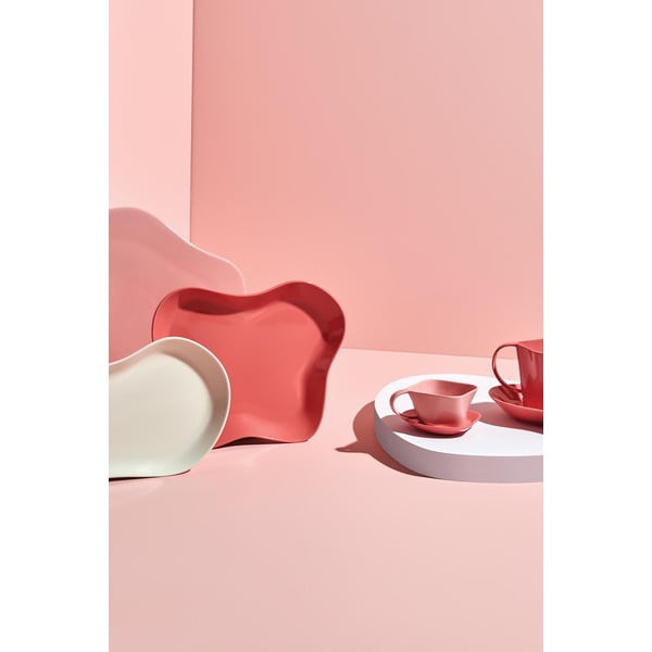 Roosad taldrikud 2 taldriku komplektis Lux - Kütahya Porselen-image-1